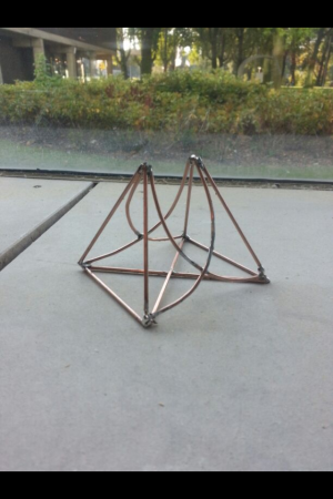 Copper shape during folding process